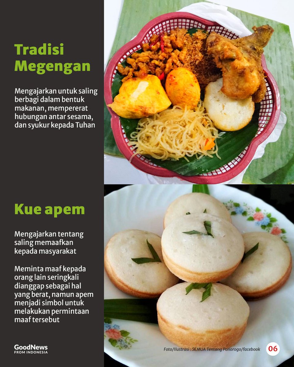 Pada saat itu, Sunan Kalijaga mengajarkan kepada masyarakat untuk membuat kue yang terbuat dari campuran beras ketan putih, santan, gula, dan garam.

Kemudian, setelah kue matang, Kanjeng Sunan meminta semua warga untuk berkumpul dan duduk bersama, lalu menjelaskan makna dari