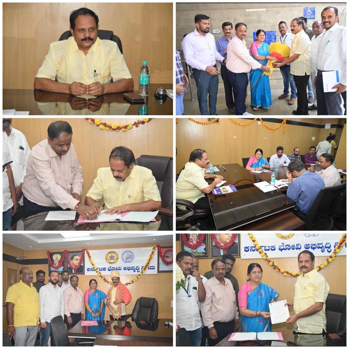 ಶ್ರೀ ರವಿಕುಮಾರ್. ಎಸ್, ಮಾನ್ಯ ಅಧ್ಯಕ್ಷರು, ಕರ್ನಾಟಕ ಭೋವಿ ಅಭಿವೃಧಿ ನಿಗಮ ರವರು ದಿನಾಂಕ15-03-2024 ರಂದು ನಿಗಮದ ಅಧ್ಯಕ್ಷರಾಗಿ ಅಧಿಕಾರ ವಹಿಸಿಕೊಂಡಿರುತ್ತಾರೆ ನಂತರ ನಿಗಮದ ಅಧಿಕಾರಿ ಮತ್ತು ಸಿಬ್ಬಂದಿಗಳ ಜೊತೆಗೆ ಸಭೆ ಜರುಗಿಸಿ ನಿಗಮದ ವಿಷಯಗಳ ಕುರಿತು ಚರ್ಚಿಸಲಾಯಿತು