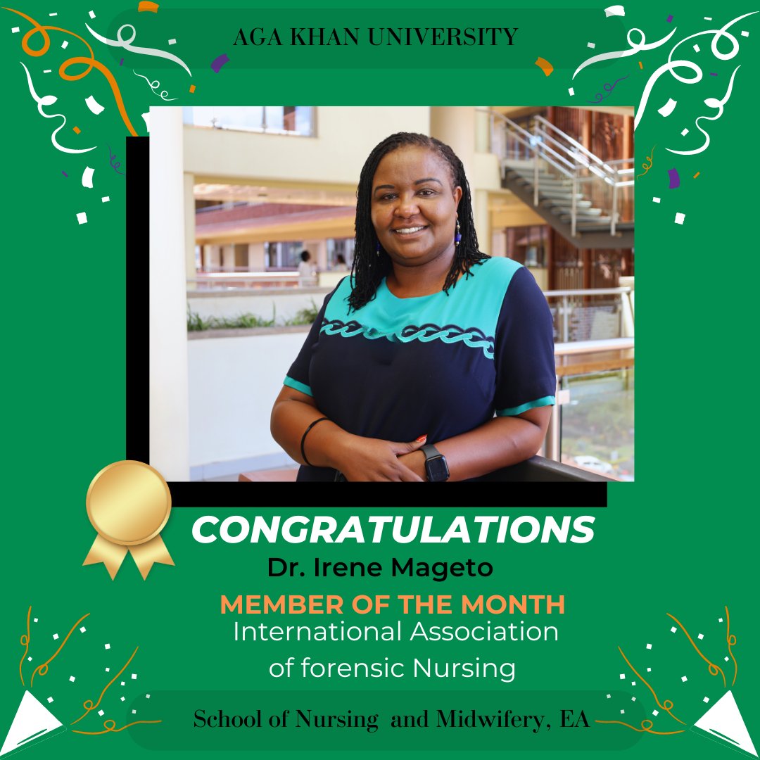 🎉 A big Congratulations to @IreneMageto on being named Member of the Month by @ForensicNurses🔬. Your dedication not only exemplifies excellence in your field but also shines a bright light on @akusonamea . We're proud to have you represent us on a global stage. Keep it up!👏🏿