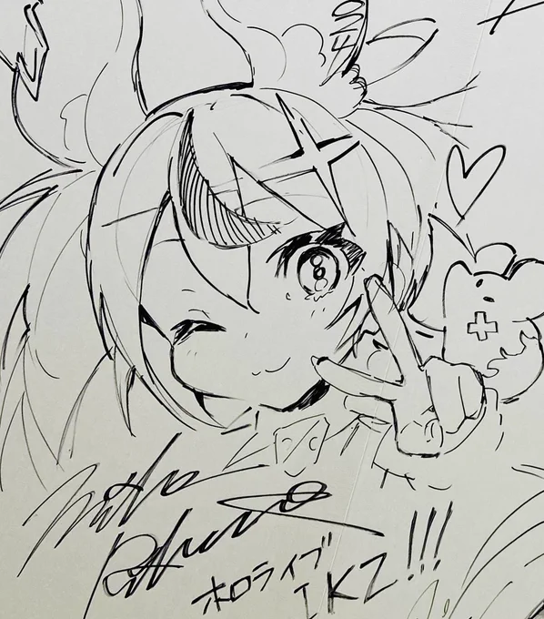 ホロライブEXPO2024
行ってきた&amp;サイン描いてきた!
HoloLivefesEXPO2024
I went &amp; painted my signature!
 #hololivefesEXPO24 