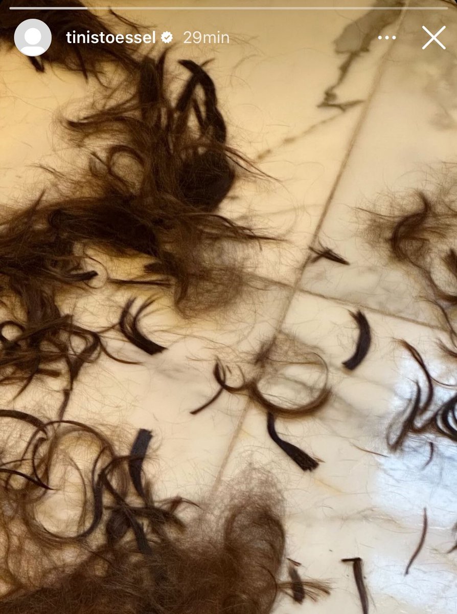 todo el pelo q se me cae cuando me peino