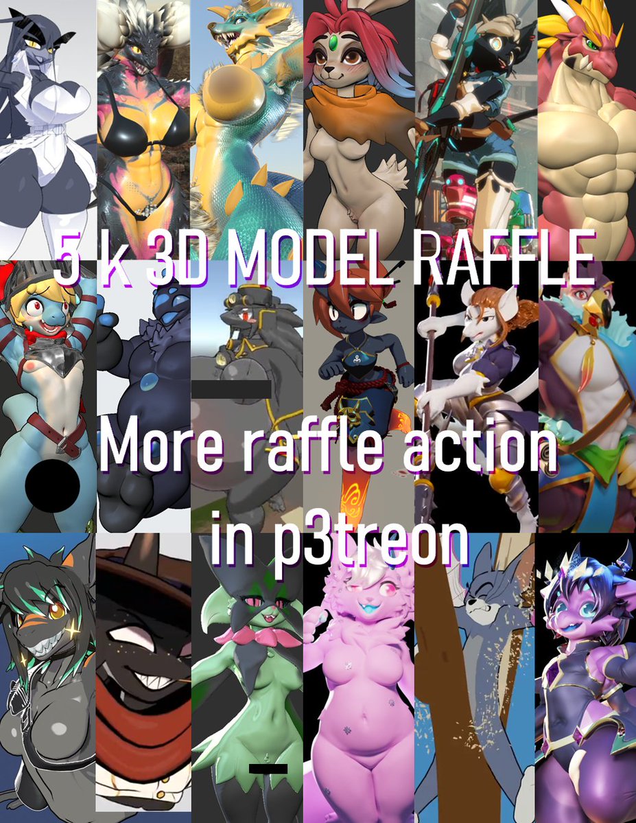 #raffle Late 5k free raffle action repost & leave your reference to join will pick 2~3 winner after 7 days I really like to make more free art in the future but I dont wanna oversell my cm in order to get enough free time , if you wanna support will be more raffle on p3treon