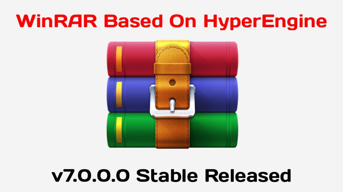 RaptorRepack's tweet image. WinRAR v7.0.0.0 Sable Based On HyperEngine Released.
[License]
🔴 Free Unlimited Licensed In The Installer.
@WinRAR_RARLAB @RaptorRepack #WinRAR #RaptorRepack
Download Link: t.ly/L-3u6