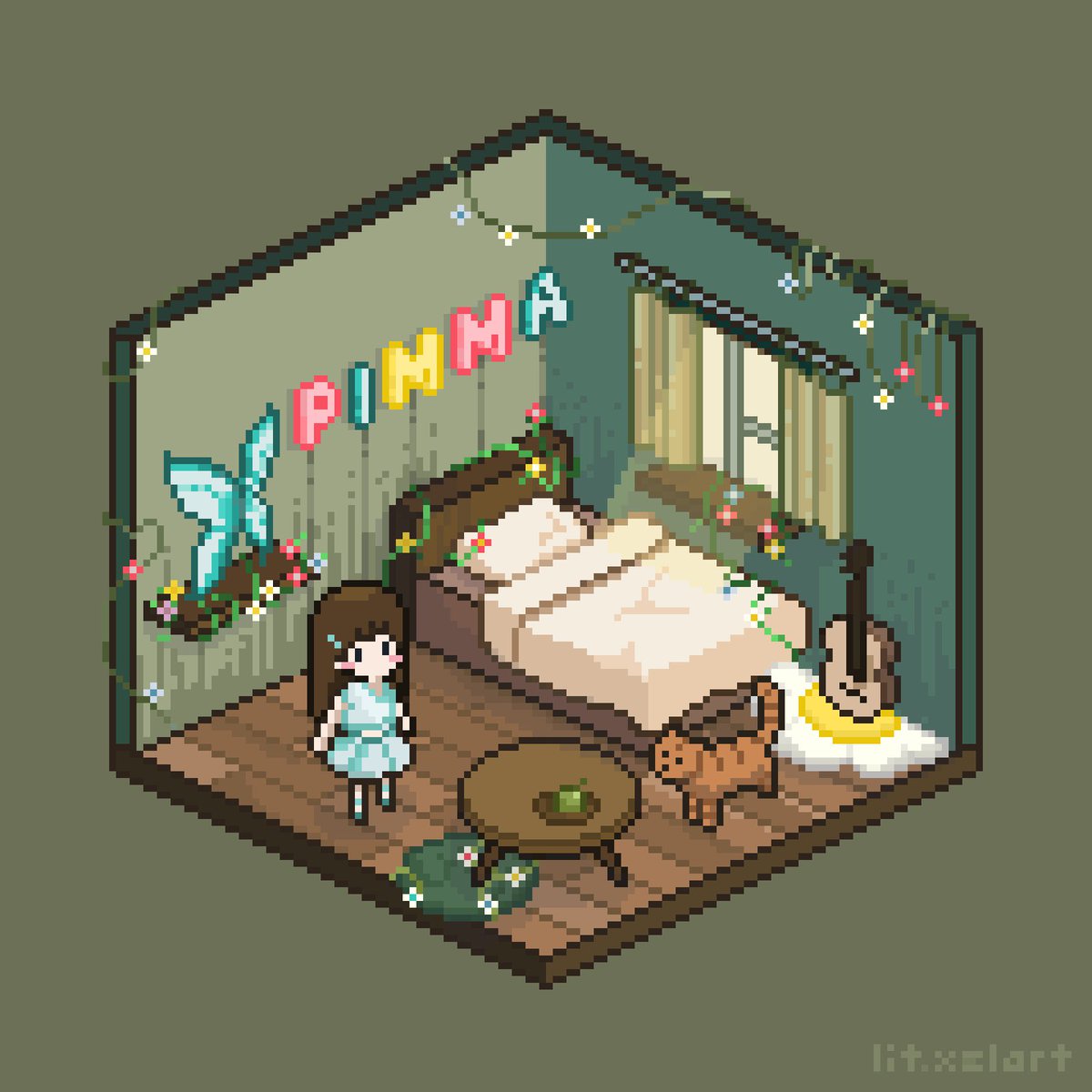 nntspp's tweet image. น่ารักมั้ยๆๆๆ ยังไม่เลิกเห่อ
#pixelart #pimma