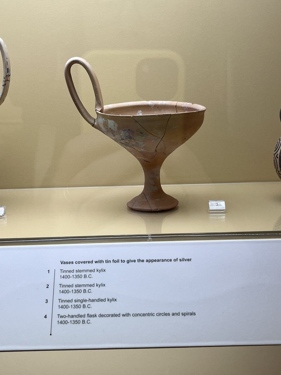 Can’t afford a solid silver cup? Make like these 2nd millennium BCE Greeks and cover a regular cup in silver foil. Follow me for more tips on what to do with chocolate wrappers