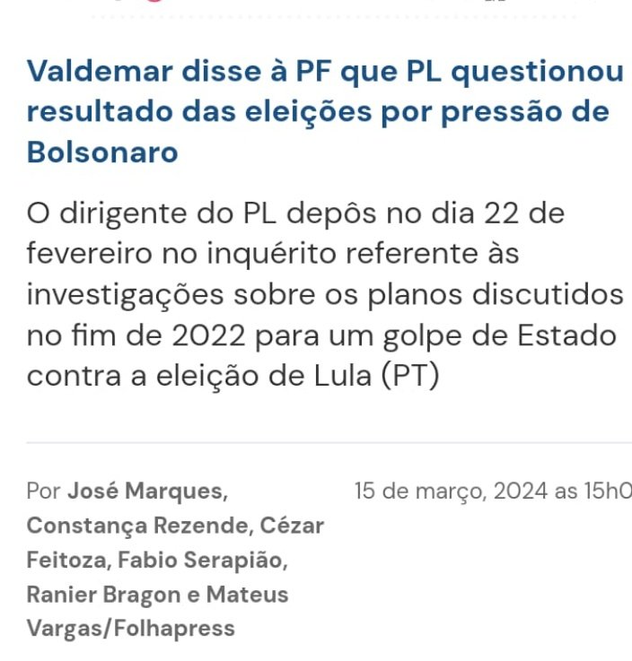Bolsonaro elogiou um Ustra durante impeachment da Dilma

negligenciou o combate a COVID e falava mal das vacinas e ocorreu centenas milhares de morto

Falava mal urnas e fez a minuta do golpe e pressionava a instalação de um estado de sítio
BOLSONARO PRESO
#LulaBrasilQueDáCerto