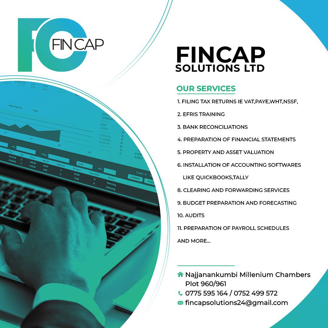 Do you own a business? Do you know of any friends who might need these seevices? 

Look no further. FINCAP is here to serve you. Simply gi e us a 📞 or drop us a 📩.

#FinancialAdvisor #financialservices