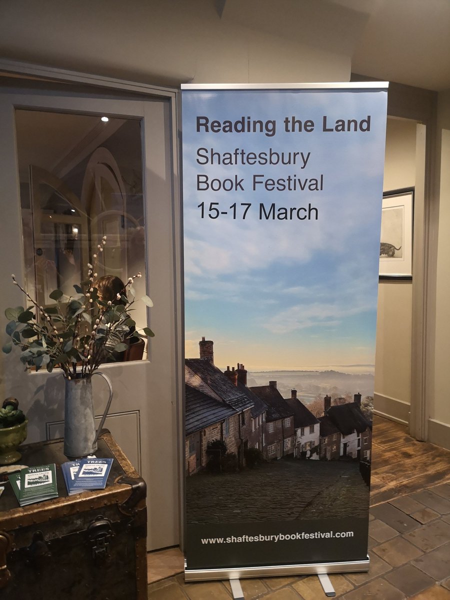 ShaftesBookFest's tweet photo. Well, that was a seriously special way to kick off the book festival. @guyshrubsole took us from the comfort of our seats at @GrosvenorDorset and into the depths of Britain's lost rainforests.
#shaftesburybookfestival #readingtheland #wainwrightprize @FoldeDorset @thebookseller https://t.co/4wi5X9HI9g