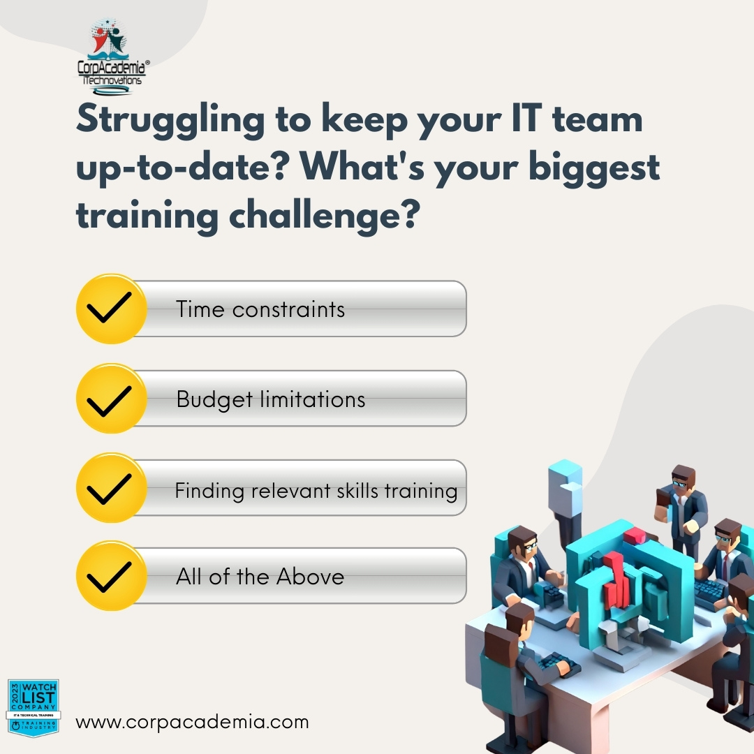 corpacademia's tweet photo. Vote now and share your insights! ๐#ITTraining #Upskilling #WorkforceDevelopment #FutureofWork #LearningAndDevelopment #remotelabs #corpratetraining #softwaretrainings #training #corpacademia #skills #ittraining https://t.co/k28xJykFuV