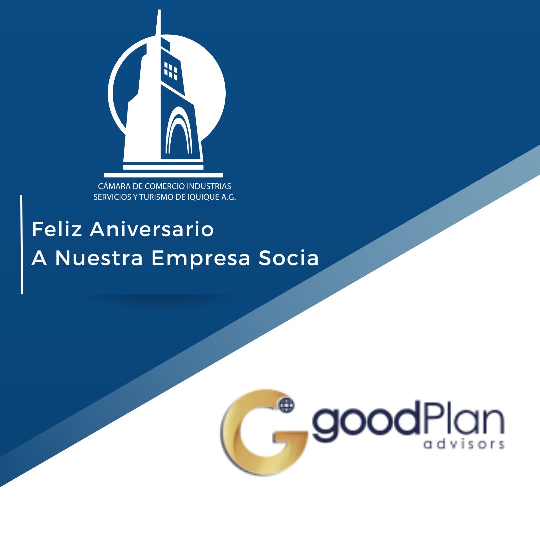 Muchas felicidades a nuestra empresa socia Good Plan   en su aniversario.
a #camaradecomercioiquique #iquique #iquiqueglorioso <a href="/ksaldesaliaga/">Karla Saldes</a>