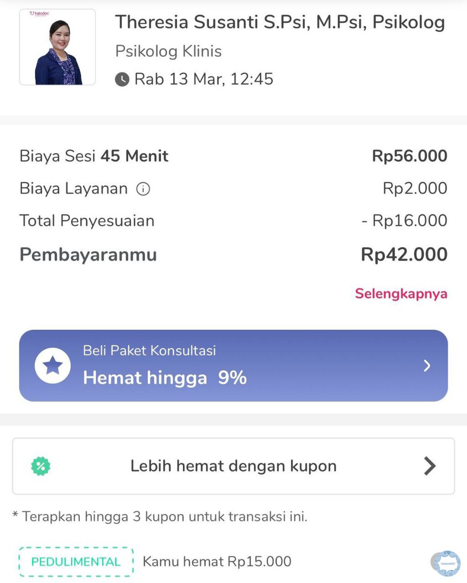 convomfs's tweet photo. 💭 cegil/cogil spill psikolog termantep menurut kalian di hal*doc 

start from me, sebenernya mba Theresia ini klo dari chatnya sabar, bu peri banget dan jelas kasih info terkait  "keluhan" kita, tapi mau denger dong dari kalian yg lain mungkin ada nemu juga psikolog  (cont..) https://t.co/IEyO3MdsjS