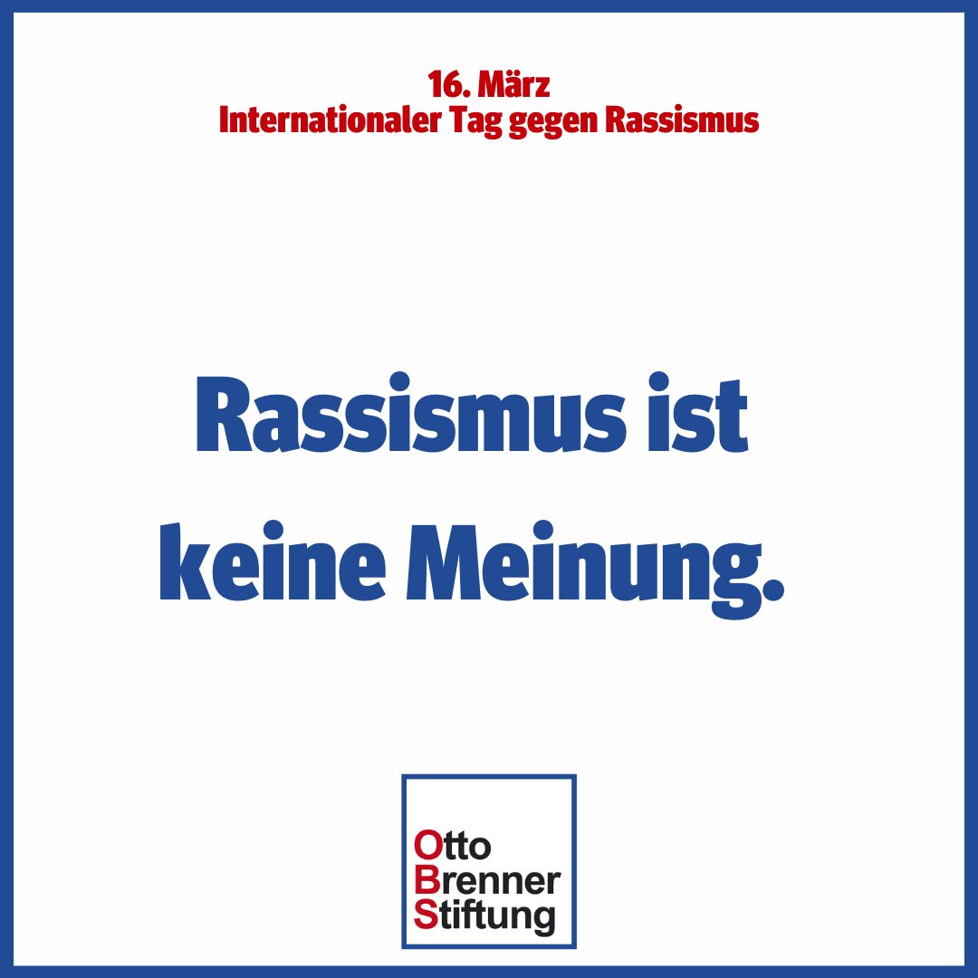Rassismus ist ein Verbrechen.
Heute ist weltweiter Aktionstag gegen Rassismus und Faschismus: Gemeinsam gegen alle Formen von #Rassismus, #Islamfeindlichkeit, #Antisemitismus und gegen den Aufstieg des #Faschismus. Infos &amp; Aktionen 👉 aufstehen-gegen-rassismus.de/aktuelles/wara… #waraf2024