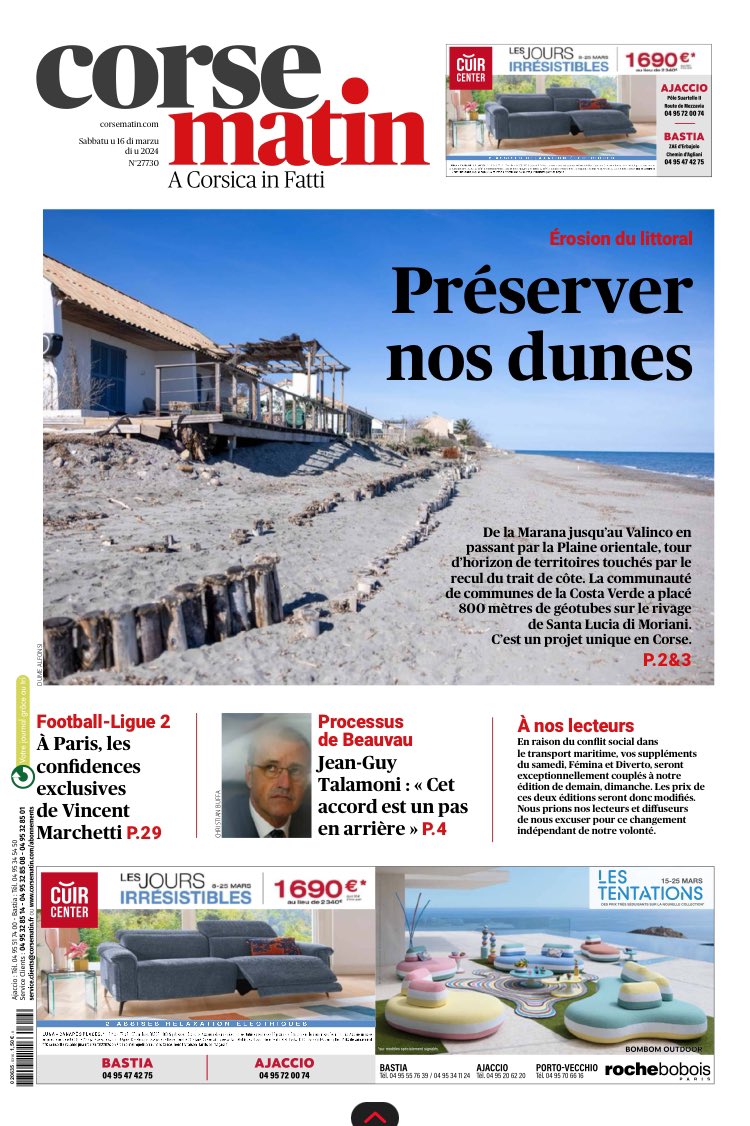 🐝 Guerre contre le frelon asiatique 💶 Hausses d’impôts 🏖️ sauvetage des dunes en Corse Les rédactions de @LaProvence @LaTribune et @Corse_Matin vous ont préparé un solide samedi d’info. Bonne lecture, vive l’info !