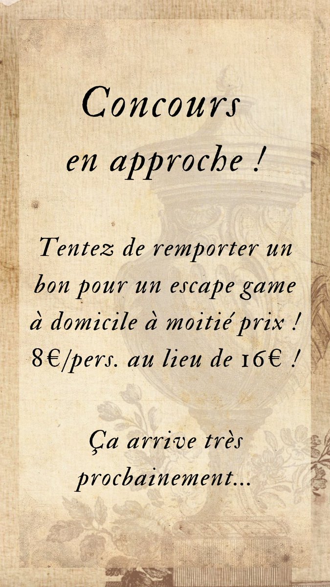 HatannaRH's tweet photo. Restez aux aguets !!!! 😱🤩

#concours #jeu #enigme #escapegame https://t.co/rfmO5Dz6fJ