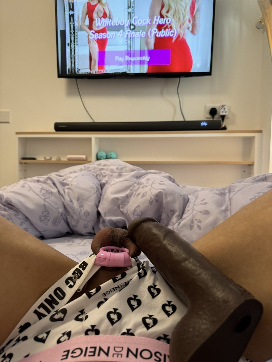 First time play whiteboy cock hero with chastity.

Love the new “bbc only” chastity belt.

BBC ONLY!

#wbch #wbs #bnwo #sissy #chastity