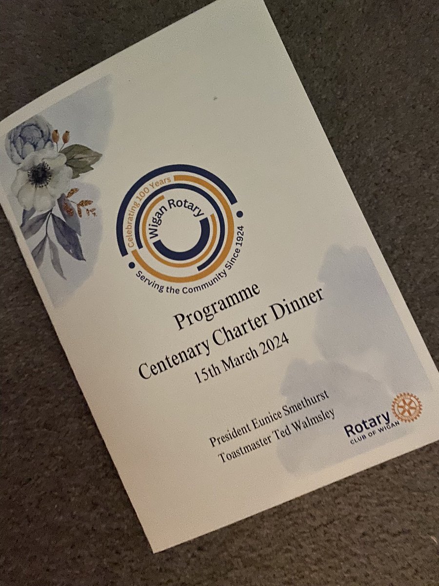 Delighted to attend @Rotary_Wigan Centenary Dinner to mark their outstanding contribution to Wigan and internationally. Their achievements are phenomenal. Congratulations all!. Looking forward to judging Youth Speaks Final next week @GMLO_UK