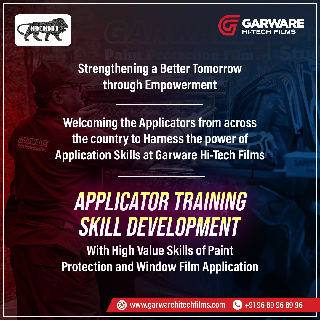 garwarehitech's tweet image. Join us at Garware Hi-Tech Films Applicator Training Program and elevate your skills to newer heights. From across the country, we're bringing together the best applicators to learn, grow, and excel. Don't miss out on this opportunity to sharpen your expertise.

#PPFTraining