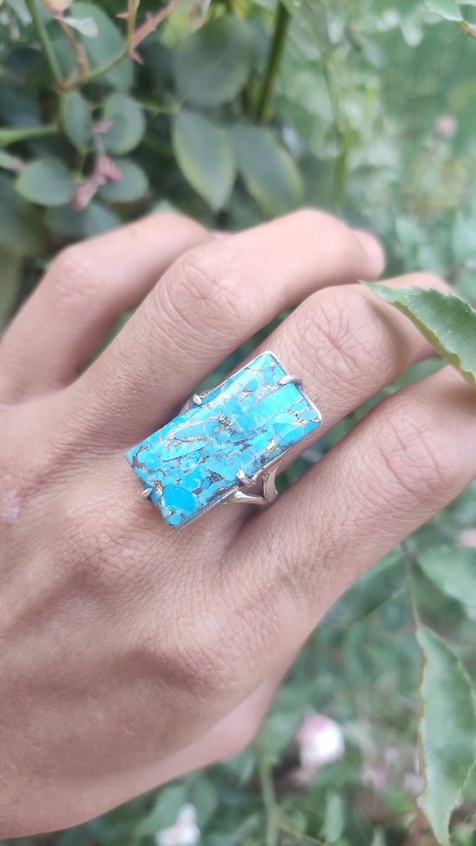 Blue Copper Turquoise Ring,925 Sterling Silver
Buy AT:

amazon.com/Copper-Turquoi…

#Blueturquoisering #Designerringforgift #Daintysilverring #Vintagestylegift #Bridesmaidgift #Weddinggift #Giftforlovers #Turquoisejewelryforgift #Giftforbirthday #Anniversarygift #Cocktailring #Gypsy