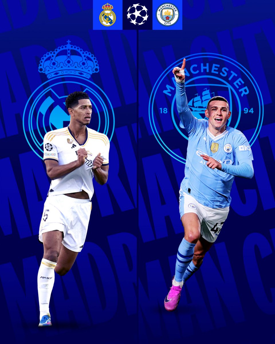 Who's going to win btn the two.?

Like for real Madrid. Retweet for man city.

#ChampionsLeague
#ChampionsLeaguedraw 
#realMAN