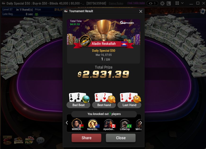 Oh oui good jobbb ça win sur GG en ce moment