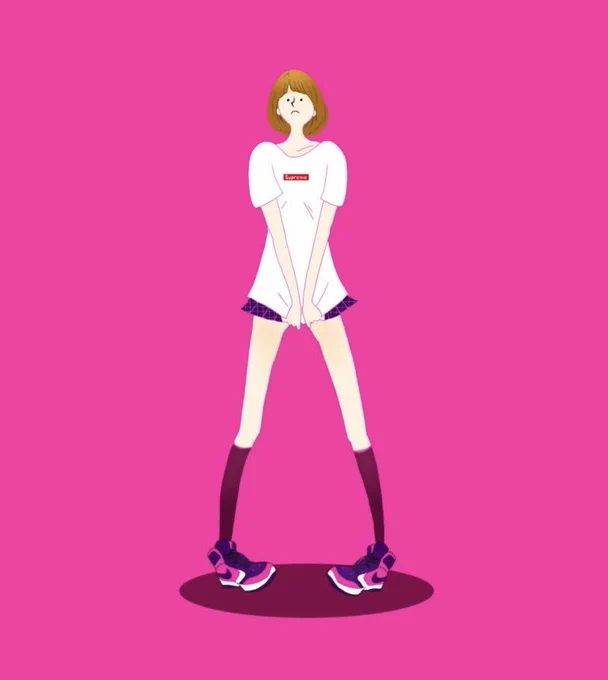 過去のイラストを今のテイストで描き直してみる実験#DQgirl 