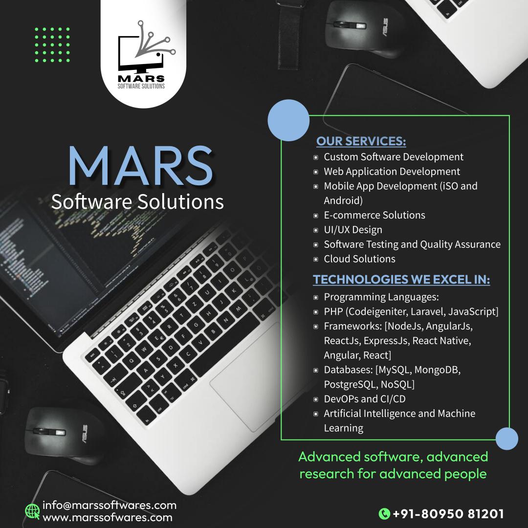 Mars_S_W_Sols's tweet image. Transform your online presence with Mars Software Solutions!
Get in touch for a complimentary consultation on 080950 81201
or visit marssoftwares.com for more information!
#CodeCraftersUnite #DevOpsMastery #AIRevolutionaries #BlockchainBridges #CloudComputingChampions