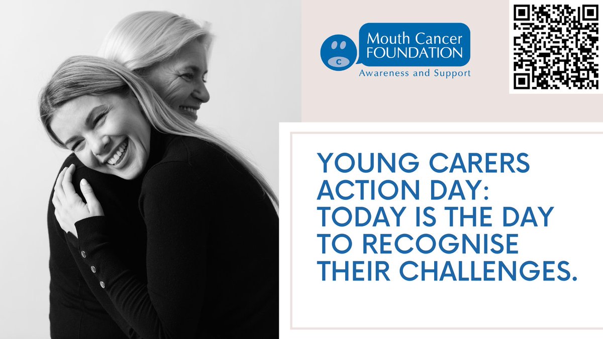 MouthCancerMCF's tweet photo. Today is Young Carers Action Day, organized by the Carers Trust. Let's recognise the challenges faced by young people caring for Head and Neck Cancer Survivors. Join us in supporting and raising awareness for young carers. https://t.co/cbtgMA8PRe