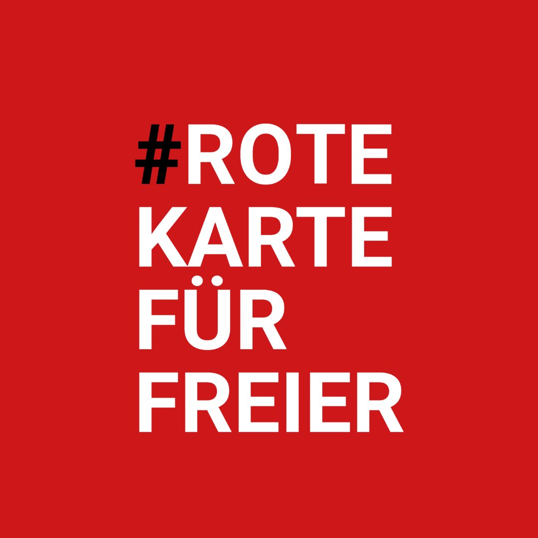 Noch gut drei Monate und dann startet die #EM2024 
#RoteKartefürFreier - Lasst uns gemeinsam eine klare Botschaft senden: Für eine EM ohne Sexkauf

Mit der #RoteKartefürFreier - Kampagne setzen wir vom <a href="/BV_Nord_Modell/">Bundesverband Nordisches Modell</a> ein Zeichen gegen Sexkauf.

#europameisterschaft2024