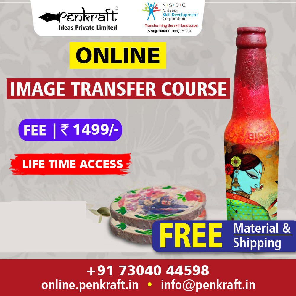 PenkraftTweets's tweet image. PENKRAFT ONLINE ART COURSES ARE NOW AVAILABLE WITH....... LIFE-TIME ACCESS!

#Learn Online with #Penkraft - #ImageTransfer!

The fee for this course is INR ₹ 1,499/-

To know, click here – online.penkraft.in/OnlineCourseDe…

73040 44598

#PenkraftCourses #PenkraftOnlineCourse