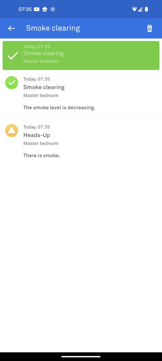What the actual hell? My <a href="/googlenest/">Google Nest</a> protect decided to imagine there was smoke in my bedroom when there wasn't.