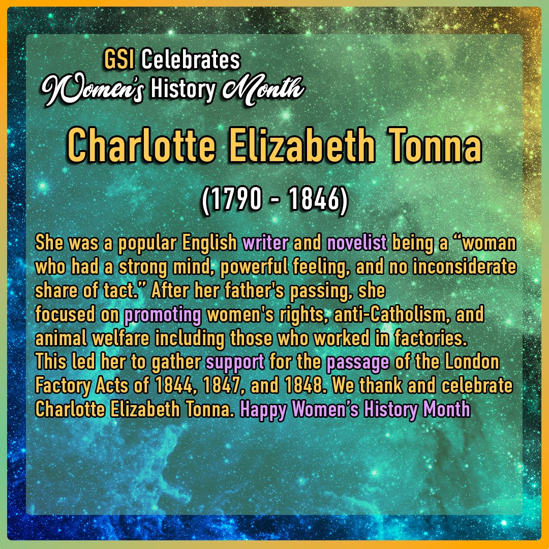 Celebrating #WomensHistoryMonth with Charlotte Elizabeth Tonna en.wikipedia.org/wiki/Charlotte…