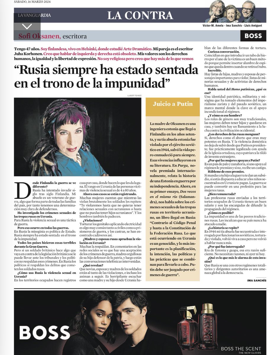 Kiitos @SofiOksanen @LaVanguardia Terveisiä Espanjasta