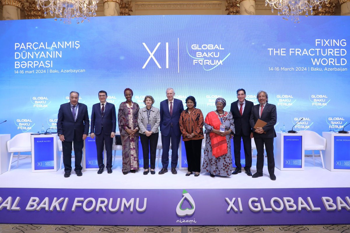 manupulgarvidal's tweet photo. Delighted to have participated and contributed to one of the two climate change sessions during the XI Global Baku Forum #XIGBF in the host country of @COP29_AZ with such distinguished friends and colleagues, to pave the way for getting success in the coming conference. https://t.co/MMqVeM4n00