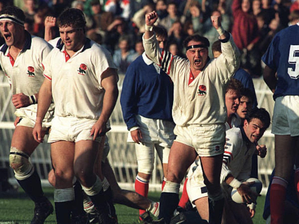 Le Mega Crunch Time! 
Time for @EnglandRugby to turn up with even more intent & physicality than last week in order to beat a seriously heavyweight French team in Lyon. 
Enjoy it lads.
Throwback pic to ‘91 #LeCrunch where we fought to beat France 21-19 to win the Grand Slam.