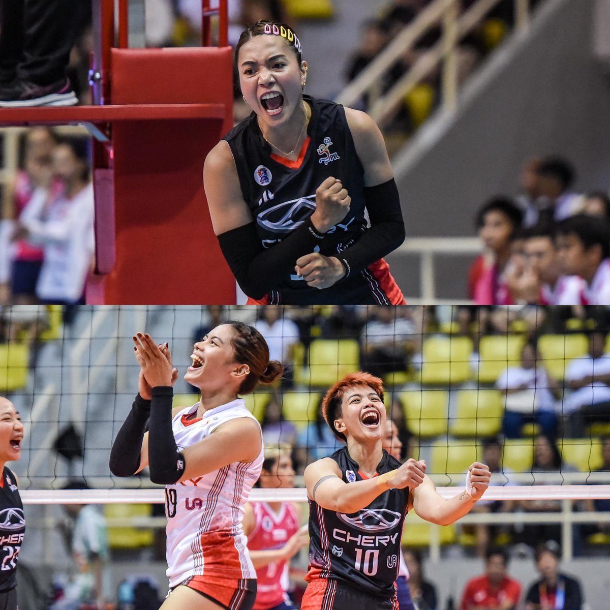 OneSportsPHL's tweet photo. 🚨 CHERY TIGGO BEATS CREAMLINE FOR THE FIRST TIME SINCE ILOCOS 🚨

The Crossovers hand the Cool Smashers their first straight-sets loss since 2019, snapping a 19-game win streak for the champs.

#PVL2024 #TheHeartofVolleyball https://t.co/X8AQtLnKzZ