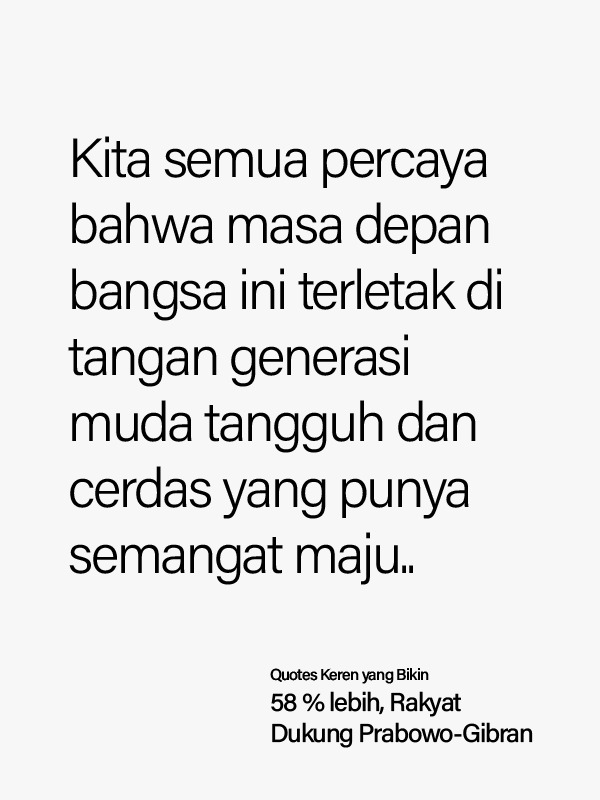 Top guys, masbowo dan mas gibran believe kerja apik antar kalangan, jelas bisa mewujudkan negara yg kokoh dan disegani.

@prabowo
#YukMoveOnYuk
FokusSIAPIN MasaDEPAN