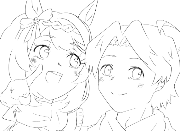 がりがり描いてます。 