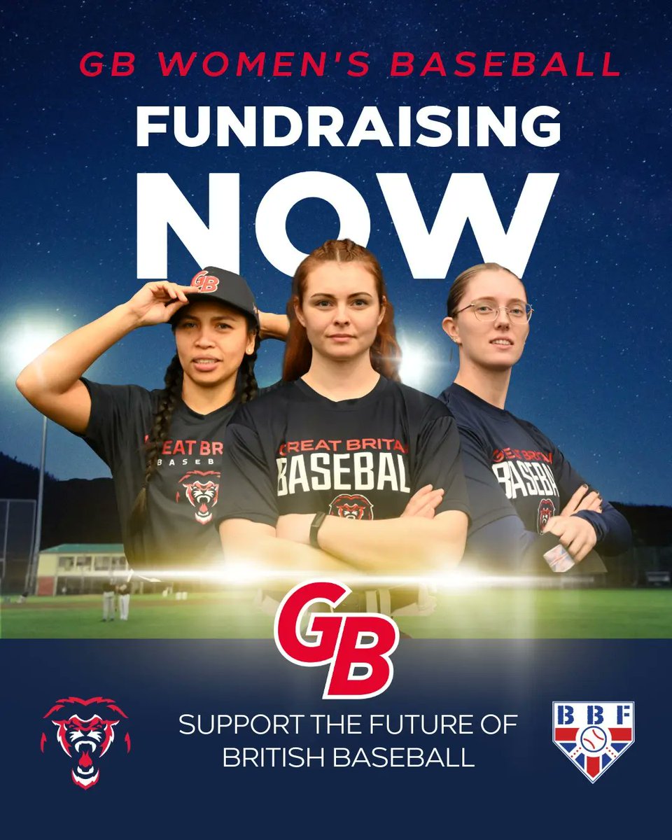 @BritishBaseball have started a fundraiser for our wonderful team! Our players are self funded and costs are rising as we head into a season of training in preparation for the #euros25 Click the link to learn how to support the pride 🦁 crowdfunder.co.uk/p/gb-women-2024