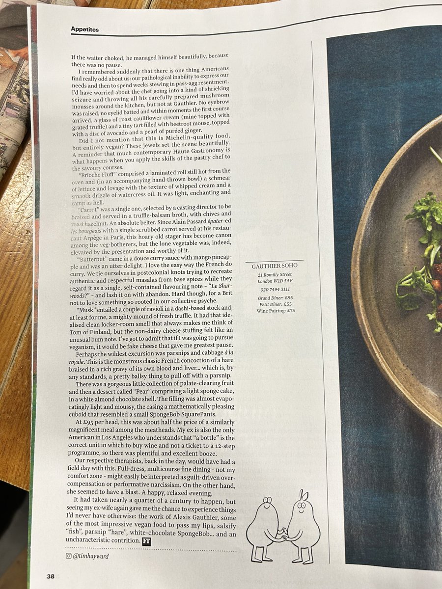 Nice to wake up to this on @GauthierSoho from @timhayward in the @FTMag