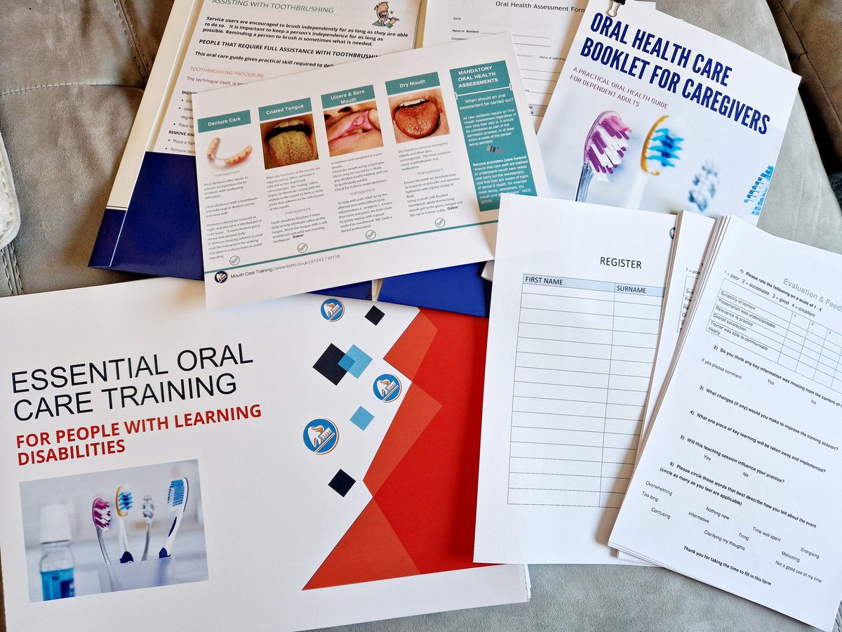 Emma received her kit this morning to deliver oral care training to a local residential care setting that supports those with complex needs, autism & disabilities. Emma has been to this particular setting many times & loves training the staff there, always engaging & very