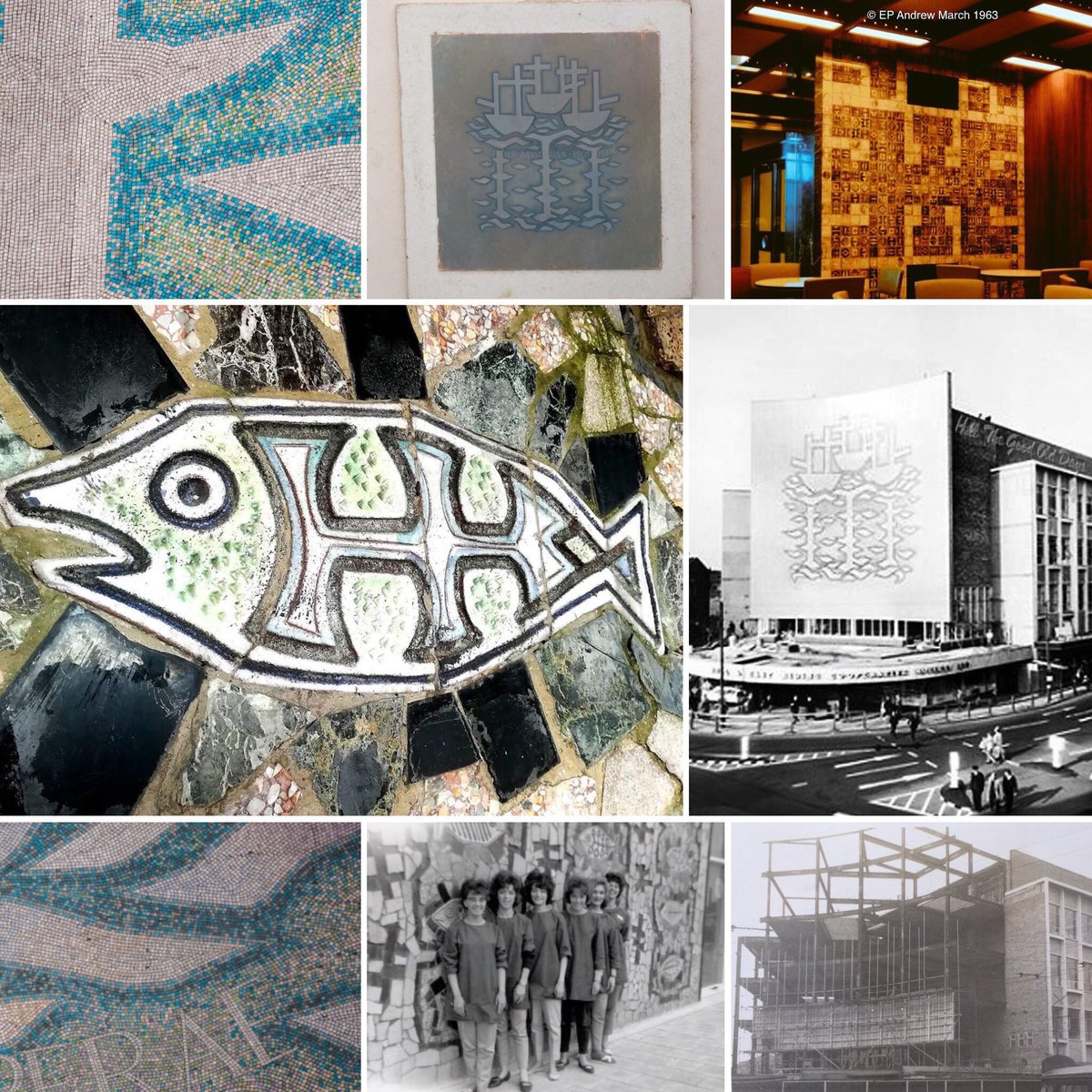 Born #OTD 16/03/30. Happy Birthday #AlanBoyson, creator of Hull’s Three Ships & Fish🐟 mosaics. We’re proud that his 3rd Hull mural was found by @InsiderBuild & EP Andrew as a result of @BlanchePictures filming. ❣️Exciting Boyson news coming soon 🔜, watch 👀 this space ❣️