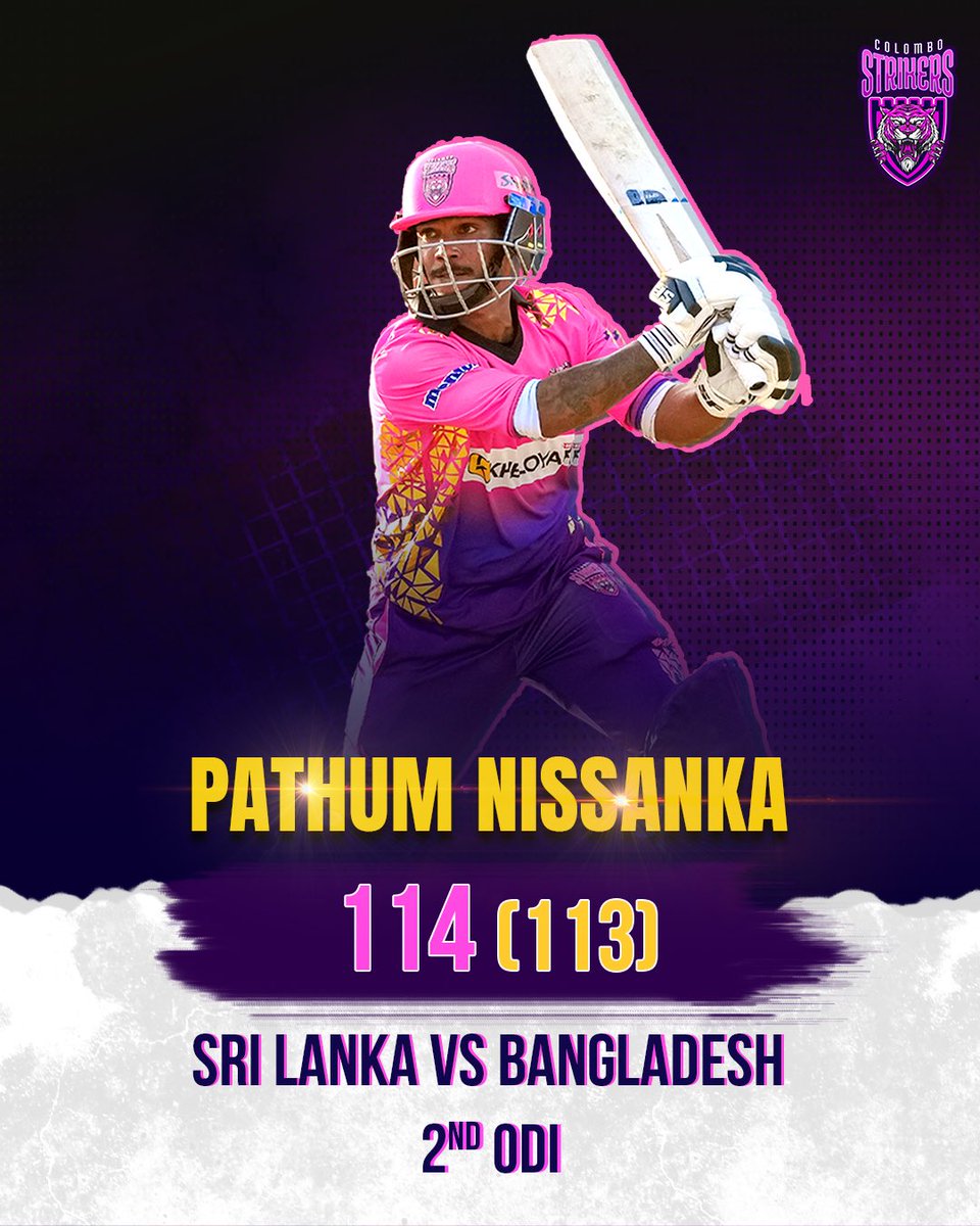 Pathum continues his hot form 💪 @Patumnissanka18 #TheBasnahiraBoys #HouseOfTigers #ColomboStrikers #StrikeToConquer #PathumNissanka