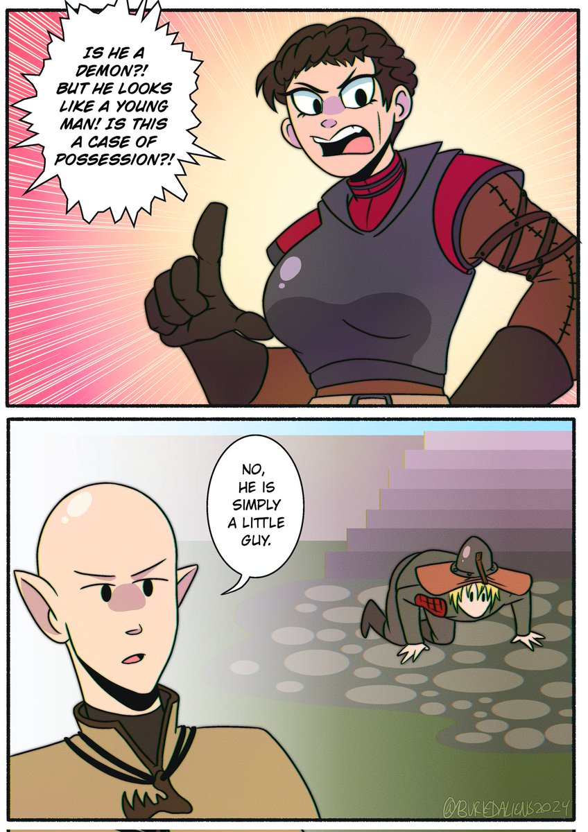 "What is this dude doing? Looking for ants to eat off the ground?"  -- me, watching Fade play Dragon Age Inquisition