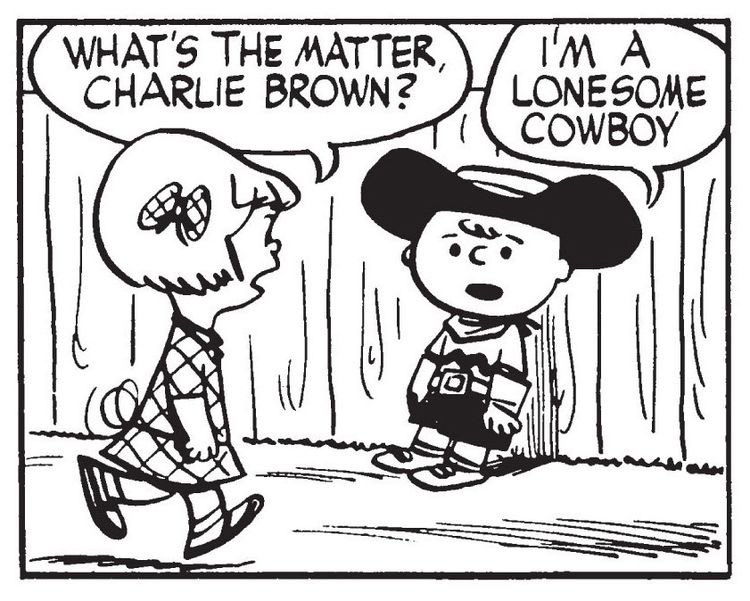 Random Peanuts Panel By Charles Schulz