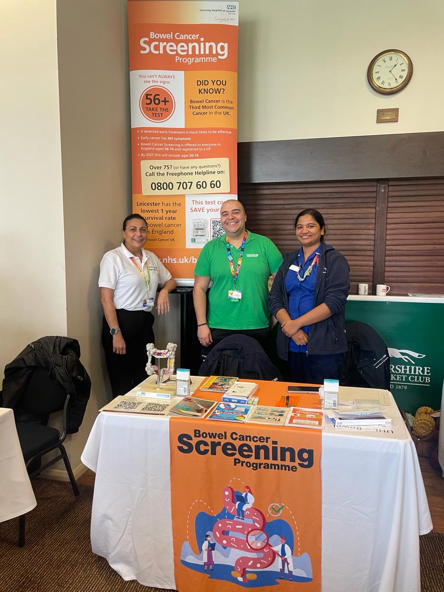 Bowel Cancer Screening UHL (@boweluhl) on Twitter photo <a href="/BowelUhl/">Bowel Cancer Screening UHL</a> offering support for the Cancer Health & Wellbeing Event took place at Leicestershire County Cricket Club .Pleased to have contributed and eagerly anticipate our future collaborations. <a href="/Leic_hospital/">Leicester's Hospitals</a> <a href="/TeamBreast/">UHLBreastCareTeam</a> <a href="/macmillancancer/">Macmillan Cancer Support</a> <a href="/bowelcanceruk/">Bowel Cancer UK</a> <a href="/NHS_LLR/">NHS Leicester, Leicestershire and Rutland</a> <a href="/RMitchell_NHS/">Richard</a> <a href="/BowelUhl/">Bowel Cancer Screening UHL</a> offering support for the Cancer Health & Wellbeing Event took place at Leicestershire County Cricket Club .Pleased to have contributed and eagerly anticipate our future collaborations. <a href="/Leic_hospital/">Leicester's Hospitals</a> <a href="/TeamBreast/">UHLBreastCareTeam</a> <a href="/macmillancancer/">Macmillan Cancer Support</a> <a href="/bowelcanceruk/">Bowel Cancer UK</a> <a href="/NHS_LLR/">NHS Leicester, Leicestershire and Rutland</a> <a href="/RMitchell_NHS/">Richard</a>