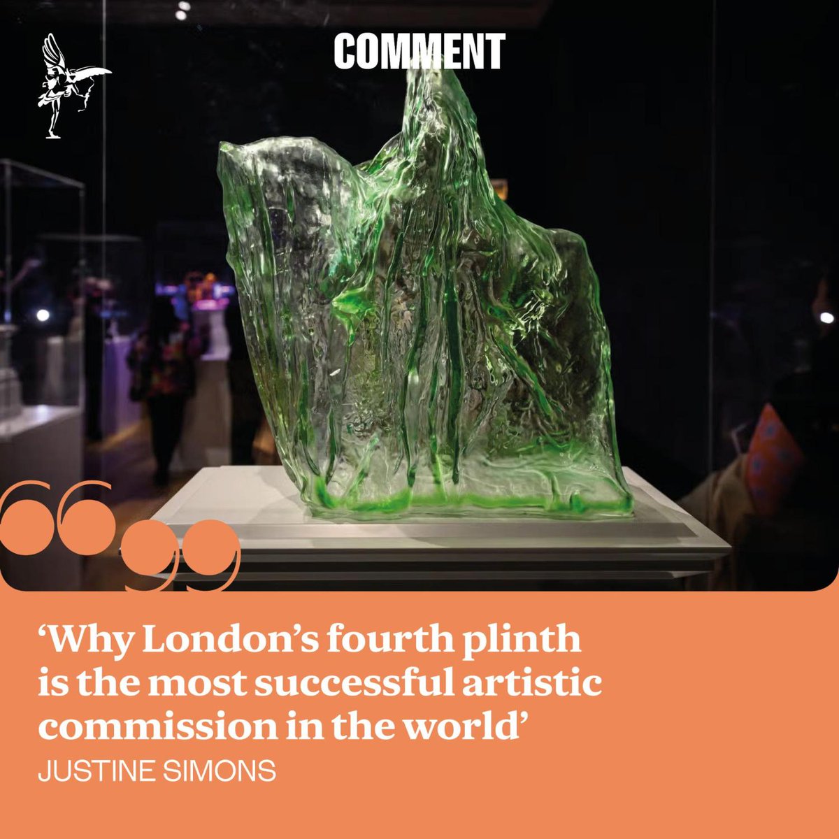 ✍️@JustineSimons1: The fourth plinth turns everyone into an art critic, from cabbies to school kids Read more: standard.co.uk/comment/trafal…