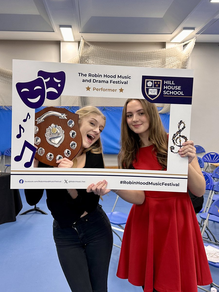 Well done Poppy Bazlinton and Ruby Lewin for winning the senior group class with your duets at @RobinHood_Fest on Thursday ❤️❤️@HHSSixth @JohnLeggottColl #RobinHoodMusicFestival