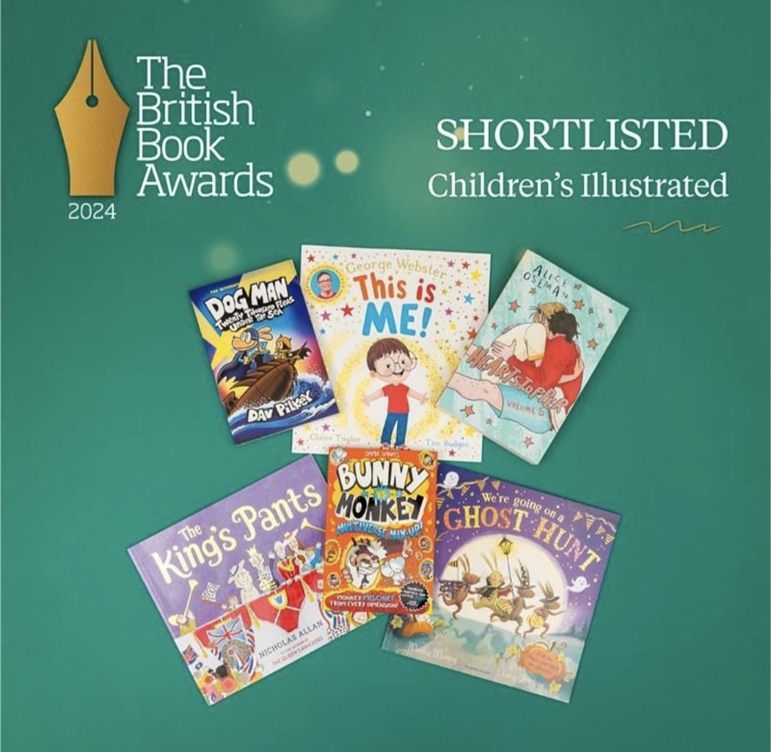 Huge congratulations to our very own Nicholas Allan, shortlisted for Book of the Year (Children's Illustrated) 2024 by @thebookseller for THE KING'S PANTS 🥳🎉