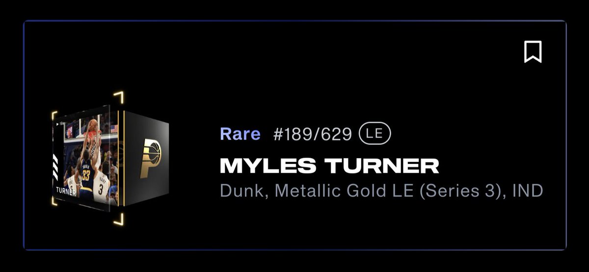 Did you really believe I wasn't going to do a giveaway this weekend?😮 

We got  Myles Turner MGLE🏅

Just like /retweet and follow ♻️❤️

No need to $Block🟪

Winner drawn Tuesday the 19th at 4pm est