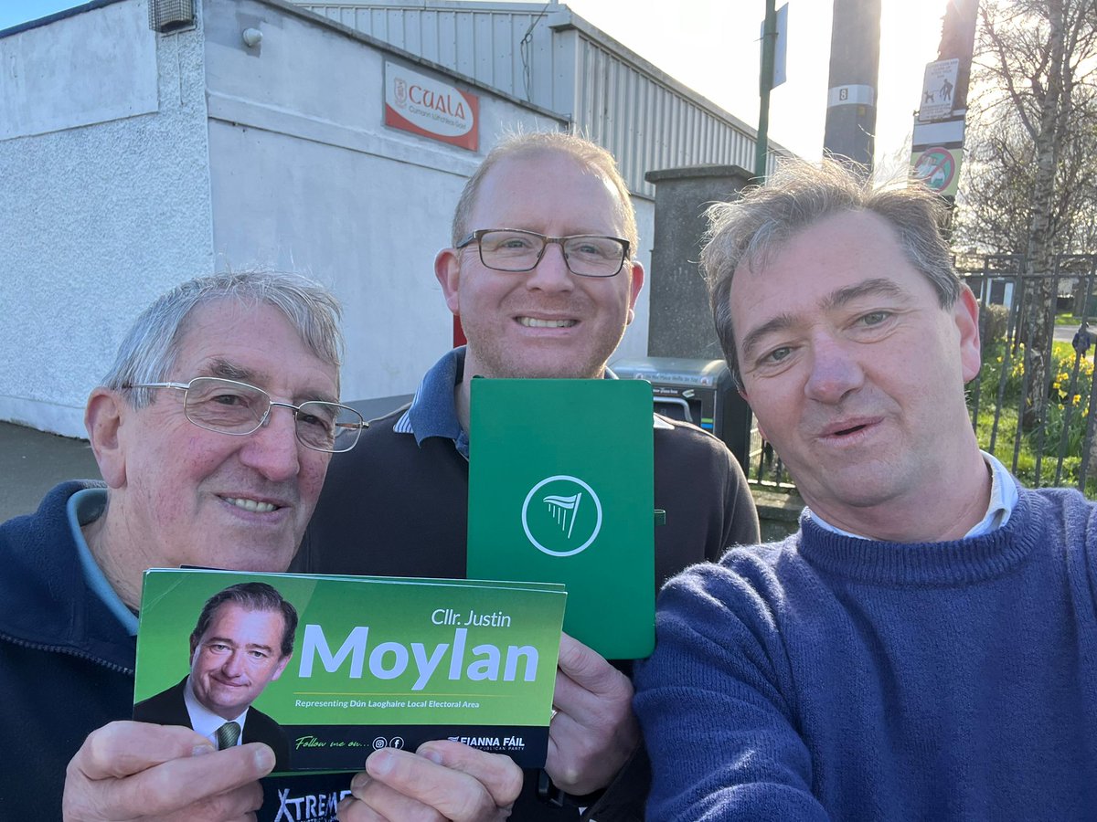 A fantastic spring afternoon for our Canvass yesterday thanks to Tommy and, Jonathon for coming out with me. Hoping the weather improves 🤞 a little more for today's Canvass #LE24 @dunlaoghaireff